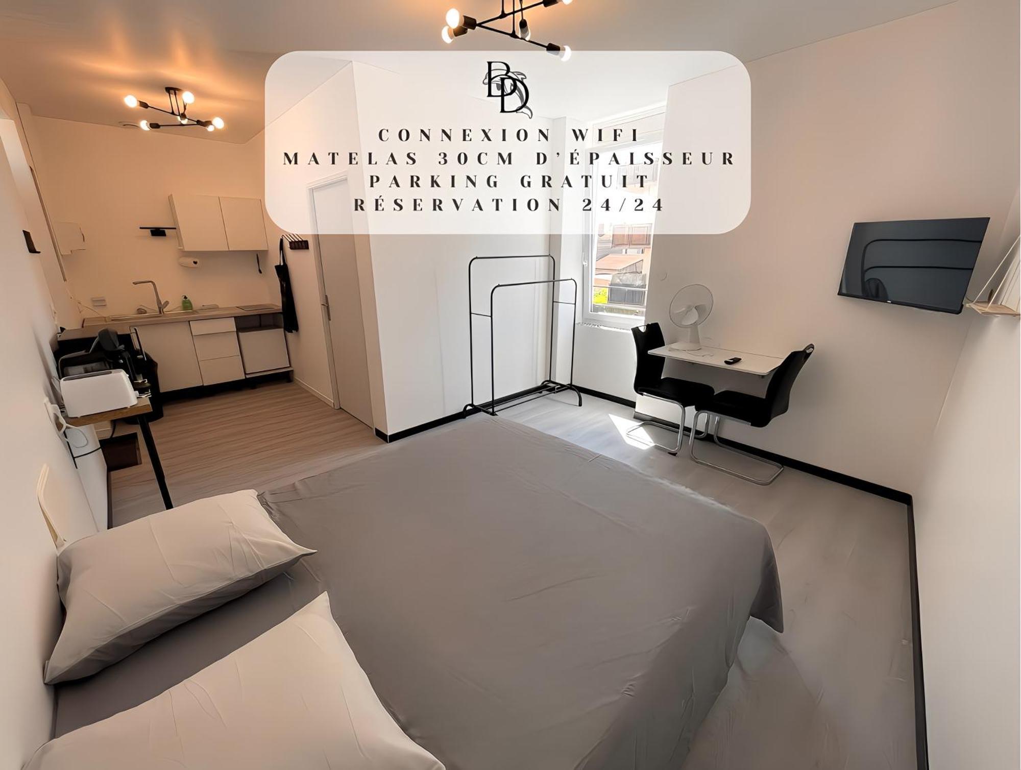 Studio B2 20M2 Cosy 5Min A Pied Des Gares Roanne Buitenkant foto
